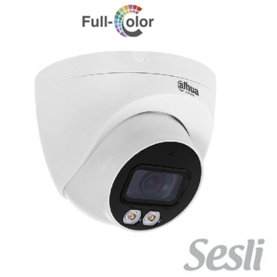 DAHUA IPC-HDW1249T-S-IL 2 MP DAHILI SESLI 30 MT GECE GÖRÜSLÜ FULL COLOR IP KAMERA