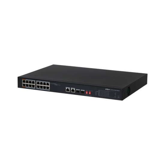 DAHUA PFS3218-16ET-135 16 PORT 10/100/1000 POE 2xSFP COMBO SWITCH -135W