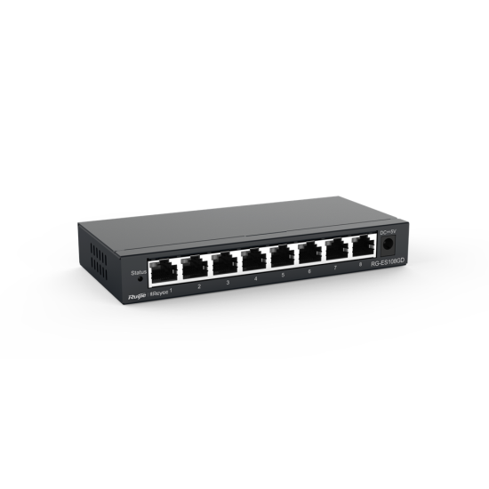 RUJI RG-ES108GD  8 PORT 10/100/1000 GIGABIT METAL KASA SWITCH