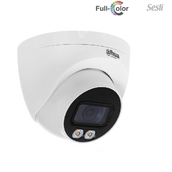 DAHUA IPC-HDW2239T-AS-LED-0280B-S2 2 MP DAHILI SESLI 30 MT GECE GÖRÜSLÜ FULL COLOR IP KAMERA