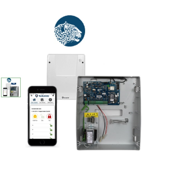 TEKNIM TSP-5208N ETHERNET/NETWORK MODÜLLÜ 8+8 ZONLU ALARM PANELI