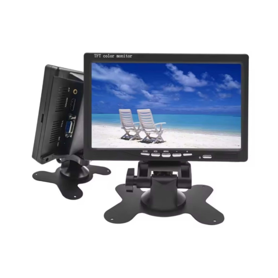 INOX-9025HD 7 INCH HDMI, VGA 2 AV AUDIO ÇIKISLI ARAÇ MONITÖRÜ