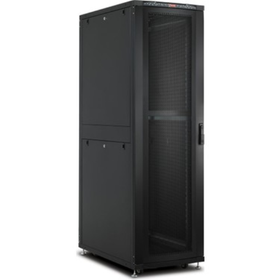 LANDE 42U 19 INC DIKILI TIP RACK KABINET W=600 MM D=800MM SIYAH (TEKERLEK DAHIL)