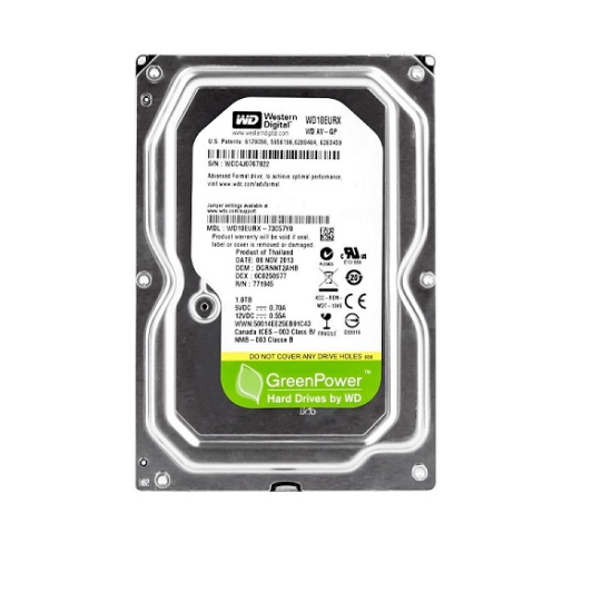 1TB W.DIJITAL 5900RPM 64MB SATA3 6Gbit/sn WD10EURX 7/24 HDD