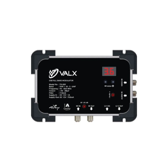 VALX VM-950 12V DSB FULL BAND TV MODÜLATÖRÜ