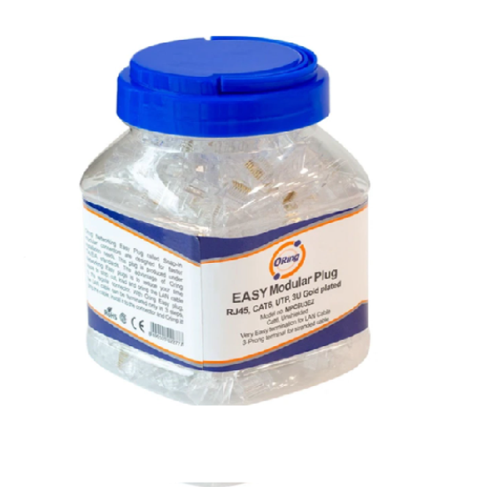 ORING MPC6U3EZ CAT6 U/UTP SNAP IN MODÜLER PLUG 3U (PAKET 100 ADET)