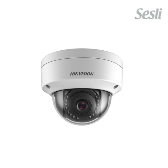 HIKVISION DS-2CD3121G0-IUFUHK 2 MP DAHILI SESLI IP DOME KAMERA H.265+ IK10,IP67