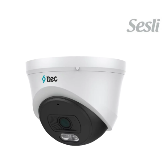 TTECH IPDP-2330M 2 MP DAHILI SESLI 2.8 MM LENSLI IP DOME KAMERA SD KART DESTEKLI ULTRA H.265+