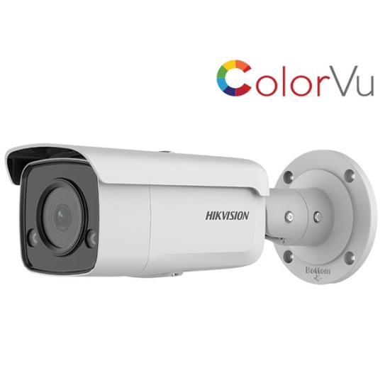 HIKVISION DS-2CD2T47G2-L 4MP 4MM LENS COLORVU FIXED IR BULLET KAMERA-60MT. H265+