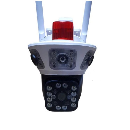 NV-WS930 3+3 MP ÇÖZÜNÜRLÜK 3 LENSLI DIS ORTAM SIRENLI IP KAMERA