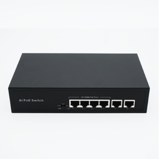 PS6M-42EE 4 PORT POE + 2 PORT UPLINK SWITCH 55W