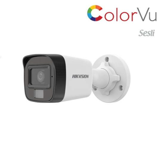 HIKVISION DS-2CD1021G2-LIUF 2 MP DAHILI SESLI COLORVU IP BULLET KAMERA H.265+ 2.8 MM LENS
