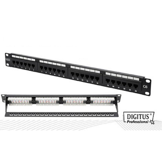 DIGITUS DN-91624U-CR 24 PORT DOLU CAT6 UTP PATCH PANEL
