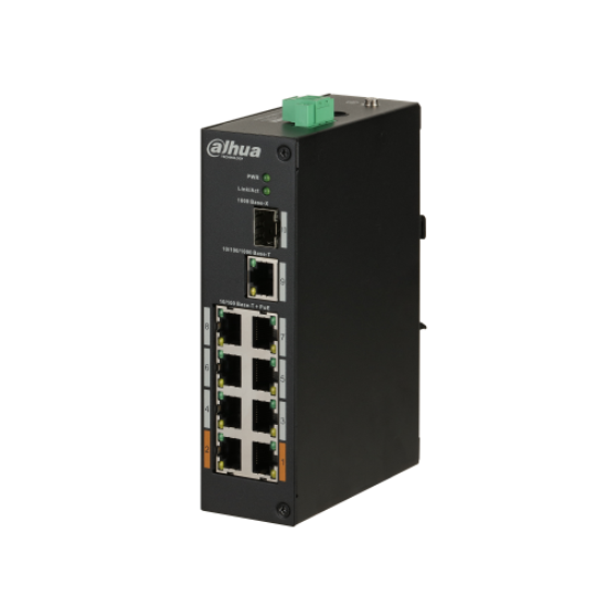 PFS3110-8ET-96 ENDÜSTRIYEL TIP 8 PORT POE+1XGIGABIT-1XSFP PORT POE (96W) SWITCH 