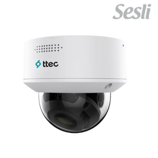 TTEC IPDP-2330L-MZ 2 MP 2.8-12MM MOTORIZE LENSLI DAHILI SESLI IP DOME KAMERA 30MT GECE GÖRÜS