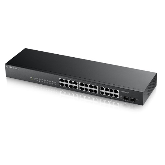ZyXEL 24port Full PoE GS1900-24HP Gigabit 2x SFP L2 Yönetilebilir Switch 170w RackMount