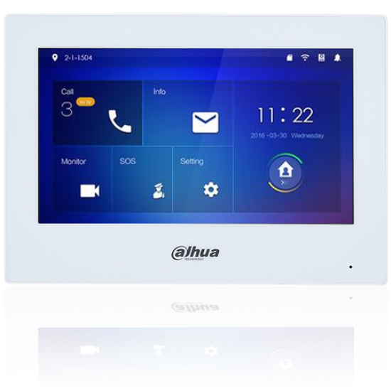 DAHUA VTH2421FW-P 7 INÇ TFT LCD BEYAZ DOKUNMATIK EKRAN 1024x600 ÇÖZÜNÜRLÜK