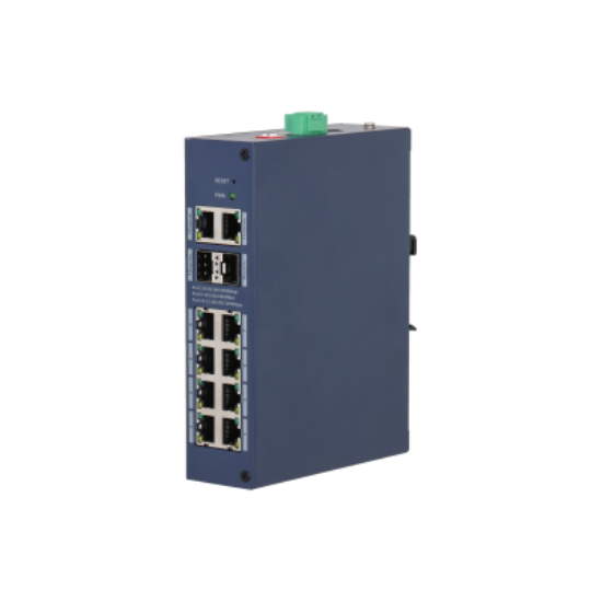 DAHUA CHS4212-8GT-110 8 PORT POE 2XGIGABIT SFP 110W POE YÖNETILEBILIR ENDÜSTRIYEL SWITCH