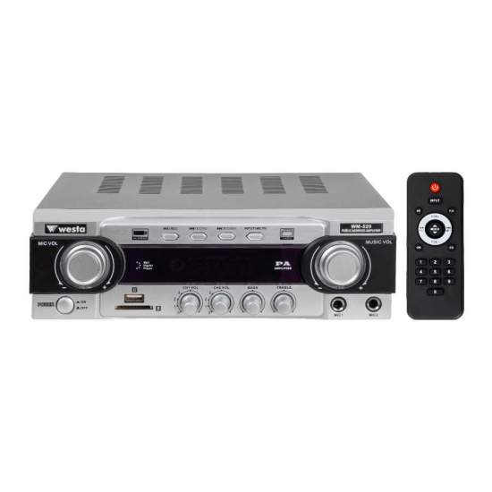 WESTA WM-520 80W USB/SD/ BT 100V 2 BÖLGELI TRAFOLU MIKSER ANFI