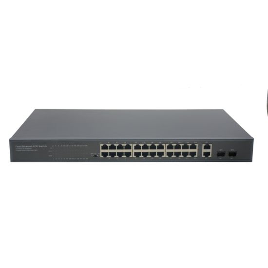 HBF-P24UP 24 PORT POE + 2 PORT +2 SFP 300W SWITCH