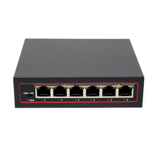 NVD-F0420FBL-A 4 PORT POE + 2 PORT UPLINK SWITCH
