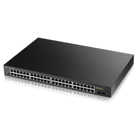 ZyXEL 48port 48port PoE GS1900-48HP Gigabit 2x SFP L2 Yönetilebilir Switch 170w RackMount