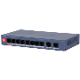 DAHUA CS4010-8ET2GT-60 8 PORT YÖNETILEBILIR 10/100 POE + 2 UPLINK GIGABIT SWITCH 60W POE ÇIKIS GÜCÜ