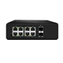 HBF-08G22GB 8 PORT GIGABIT POE + 2 GIGABIT UPLINK+2 GIGABIT SPF SWITCH 120W POE ÇIKIS GÜCÜ