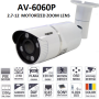 AV-6060P 2 MP 2,7-12 MM MOTORIZE LENS IP KAMERA