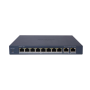 HIKVISION DS-3E1310P-EI/M 8 PORT 10/100 POE + 2 UPLINK GIGABIT SWITCH 60W POE ÇIKIS GÜCÜ