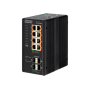 ECIS4500-8P4F 8 PORT GIGABIT BASE-T POE 240W+4 GIGABIT BASE-X SFP YÖNETILIR ENDUS. SWITCH